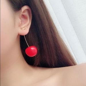 Marichino Cherry Earrings - NWOT